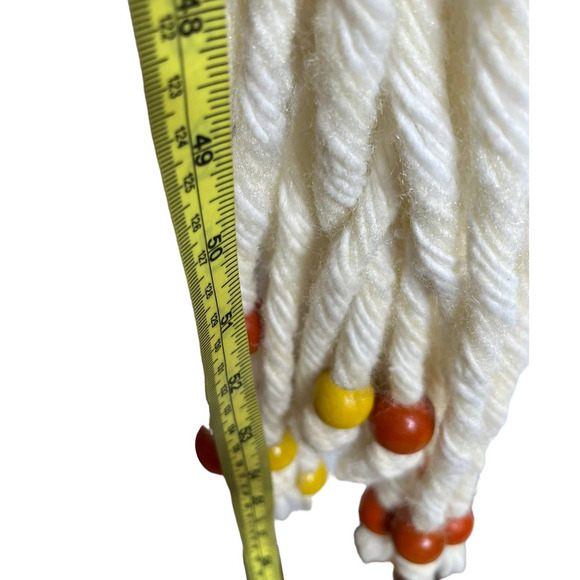 SOLD..Vintage 1970's Macrame Disney Building Blocks Beads - Picture 6 of 7